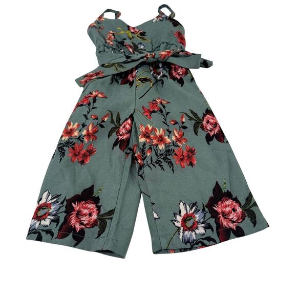 Bailey's Blossoms Baby Girl 9-12M Floral Romper - Picture 1 of 5